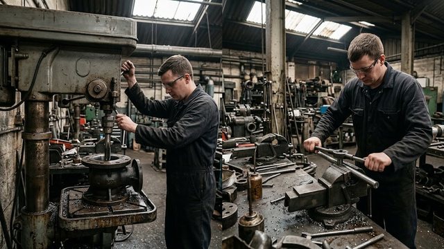 Метчик и плашка: внутренняя и наружная резьба, заготовка и станок