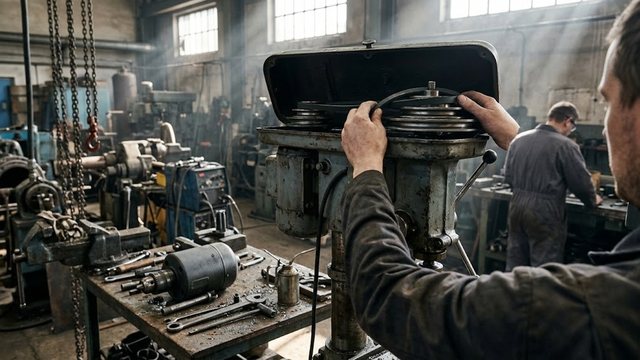Запасные части сверлильного станка: патрон, ремень, пружина